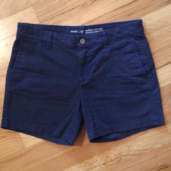 GAP Pants - GAP Girlfriend Navy Blue Khaki Shorts Womens Size2 GAP Pants - GAP Girlfriend Navy Blue Khaki Shorts Womens Size2
